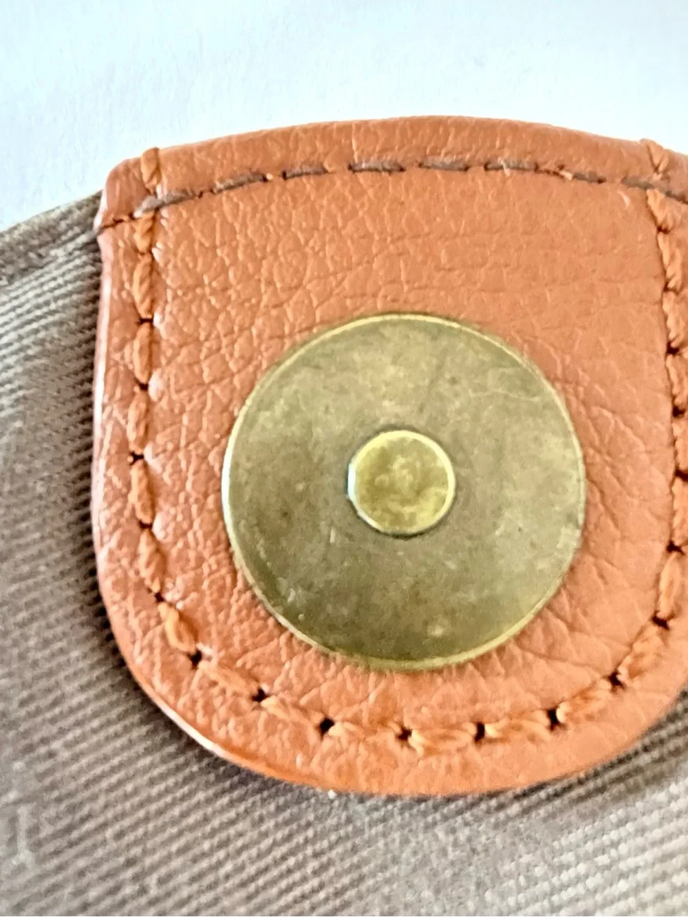 J.Crew Leather Crossbody Clutch Cognac Brown Chain Strap Envelope Bag - Picture 10 of 12